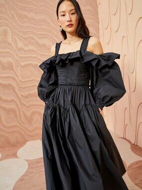 Ulla Johnson - Brand New. Size 6. Caprice Dress Noir. Orig 520